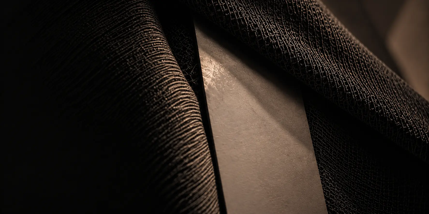 Dark tactile brand-development materials